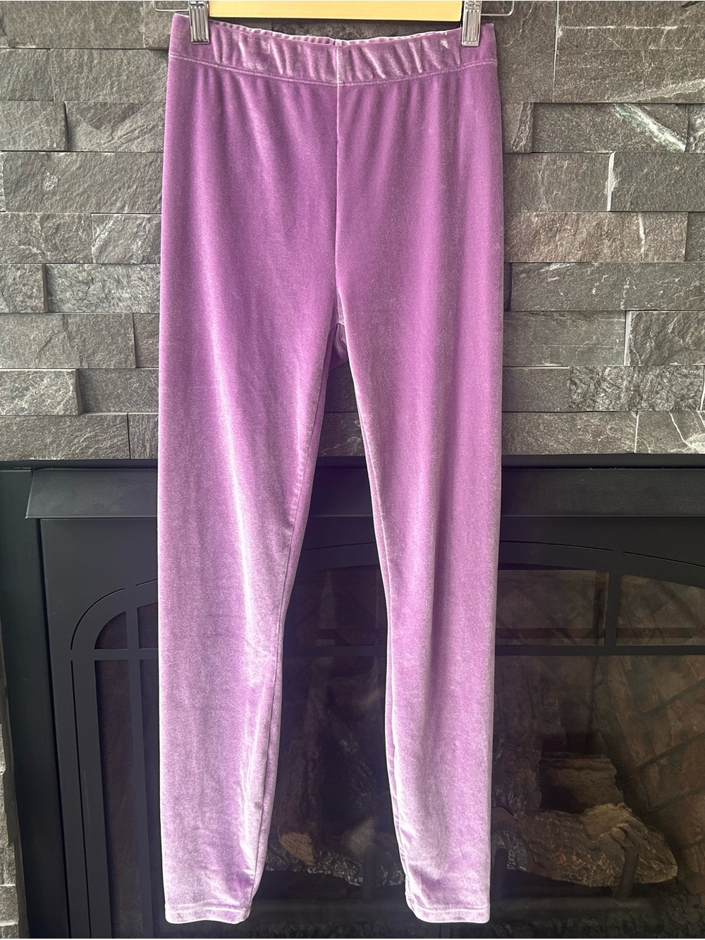 Fabletics Lavender Velvet Leggings